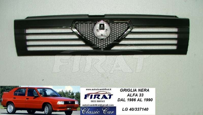 GRIGLIA ALFA 33 86 - 90 NERA GRIGLIA ALFA 33 86 - 90 NERA